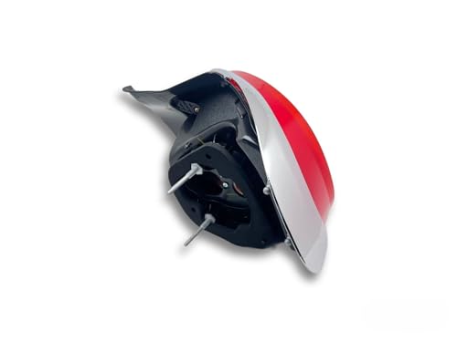 BSSTORE Gruppo Ottico Fanale Posteriore con Cornice Cromata Compatibile con 500L