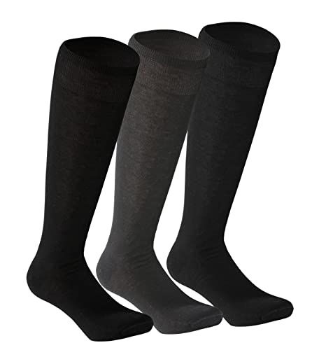 BSSTORE 3 Paia Calza Lunga Uomo in Filo di Scozia Taglia Unica 40/45 MADE IN ITALY