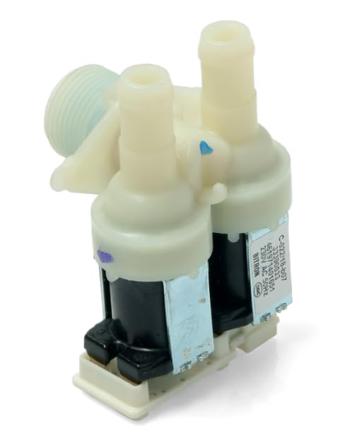 BSSTORE Elettrovalvola Lavatrice 2 Vie 90° Compatibile Con Vari Marchi E Modelli Equivalente A 481227128558, C00311060