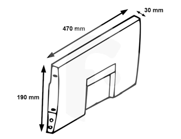 BSSTORE Sportello Vano Freezer Frigorifero Compatibile Con Vari Modelli Equivalente A 4551630100