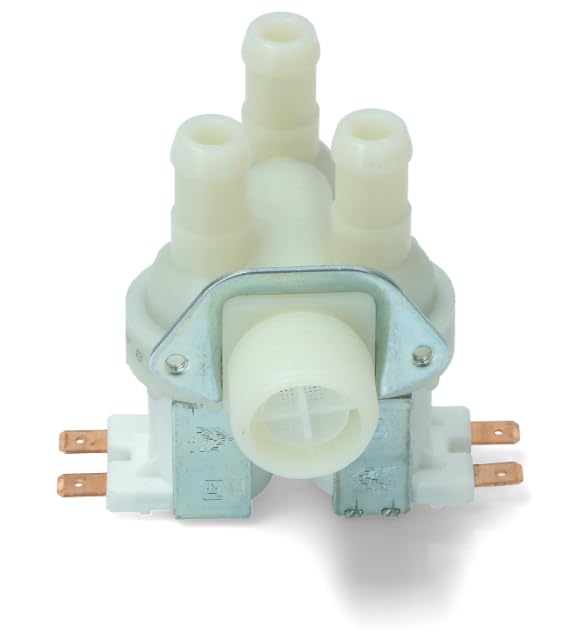 BSSTORE Elettrovalvola Lavatrice Universale 3 Vie 90 Gradi Uscita 14 Mm