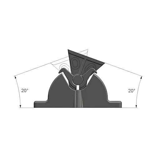 BSSTORE Fermaporta a Pinza In PVC Con Incontro Ad Avvitare Con Viti Incluse