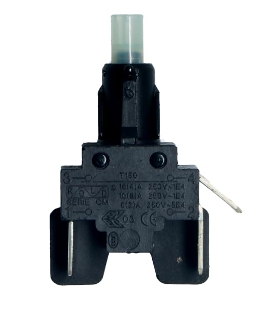 BSSTORE Interruttore Bipolare Lavatrice Compatibile Equivalente A 90434770. E0033