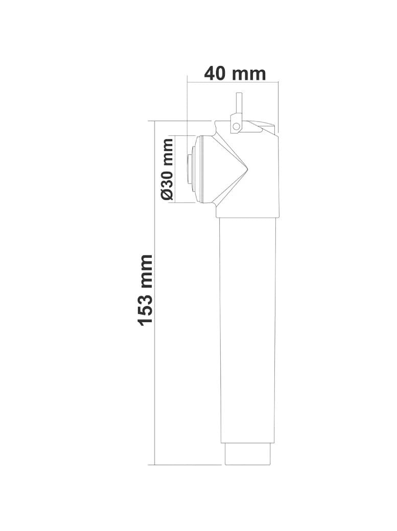 BSSTORE Doccetta con Pulsante per Barca, Gommone e Camper in ABS Soffione a Risparmio Idrico