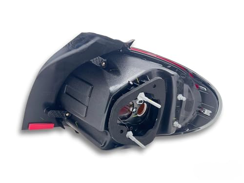 BSSTORE Gruppo Ottico Fanale Posteriore con Cornice Cromata Compatibile con 500L