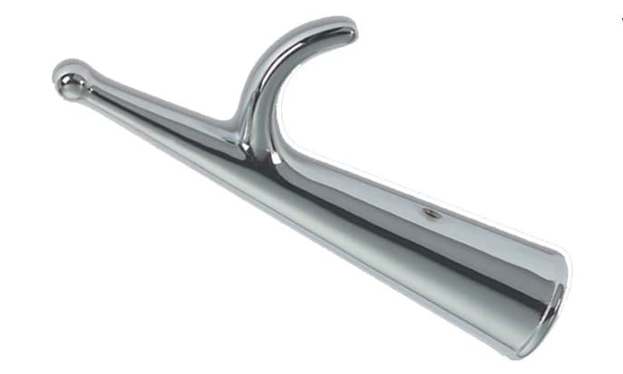 BSSTORE GANCIO D'ACCOSTO SEMPLICE IN OTTONE CROMATO MEZZO MARINAIO (Ø 40 mm Lunghezza 185 mm)