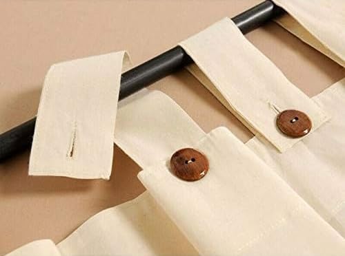 BSSTORE Tenda In Cotone Per Gazebo Con Passanti E bottoni cm.160 x H.270 – Beige, Un Pezzo
