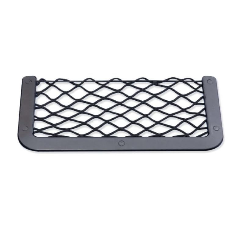 BSSTORE Rete Portaoggetti Elastica 180 X 365 MM Per Barca, Gommone, Camper, Cornice Nera