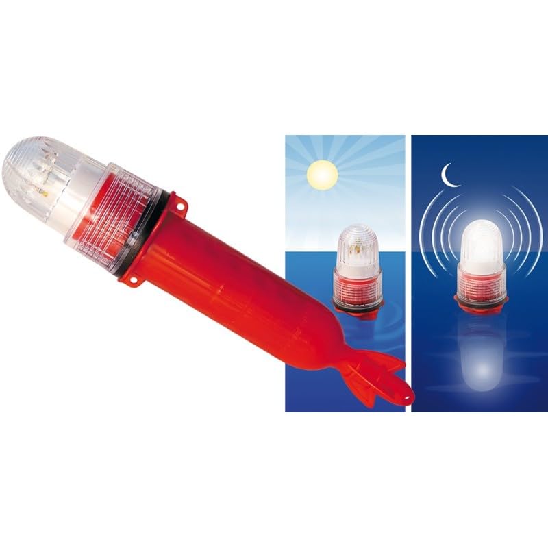 BSSTORE Luce Di Segnalazione A Led Per Galleggianti, Reti Da Pesca, Barche, Con Fotocellula