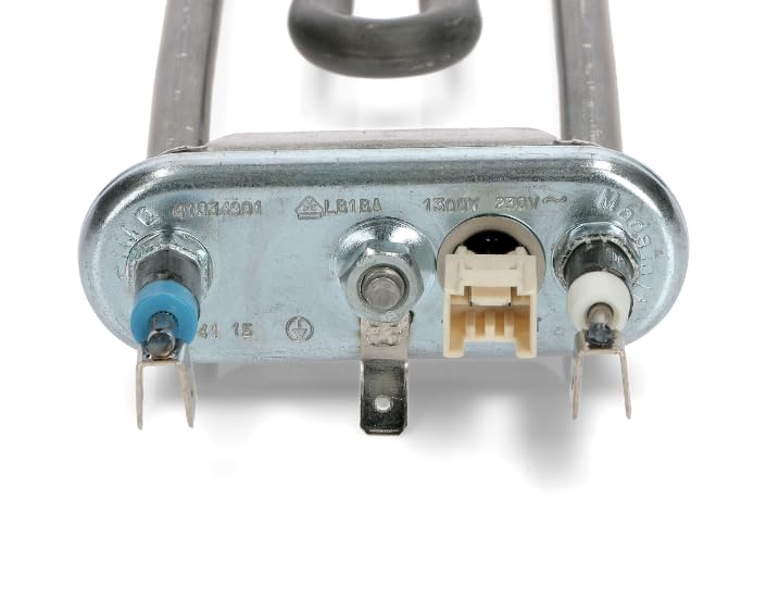 BSSTORE Resistenza Per Lavatrice 1300W 230V Con Foro Per Sonda E Termofusibile Compatibile Con Vari Marchi E Modelli Equivalente A 41042459