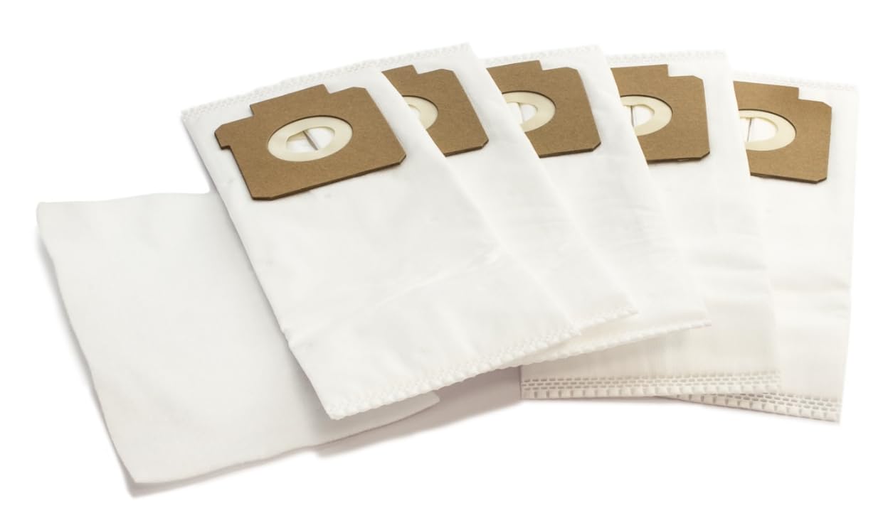 BSSTORE Sacchetto Per Aspirapolvere 5 Pezzi In Microfibra 5 Strati Equivalente A 9002564467 Compatibile Con Vari Marchi E Modelli