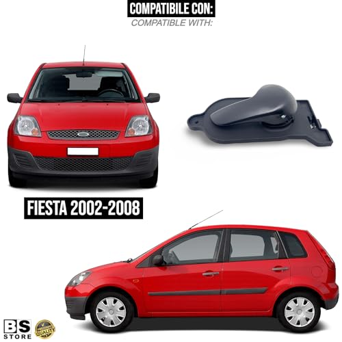 BSSTORE® Maniglia Apriporta Interna Anteriore E Posteriore Compatibile Con Fiesta 2002-2008