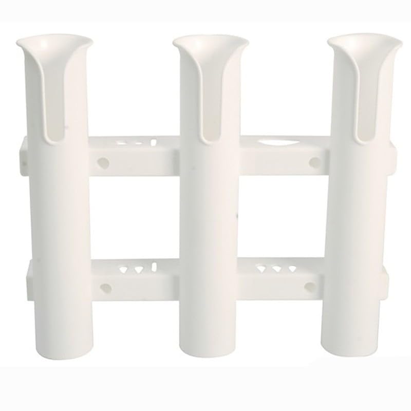 BSSTORE Portacanne Da Pesca In Plastica Antiurto Tre Posti