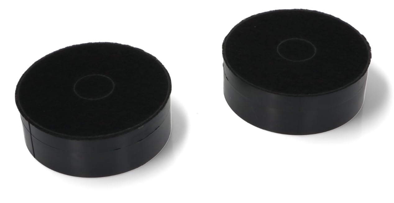BSSTORE Filtri al Carbone per Cappa, 14,3 cm di Diametro, Set di 2 Pezzi, Colore Nero Equivalente A 902979880