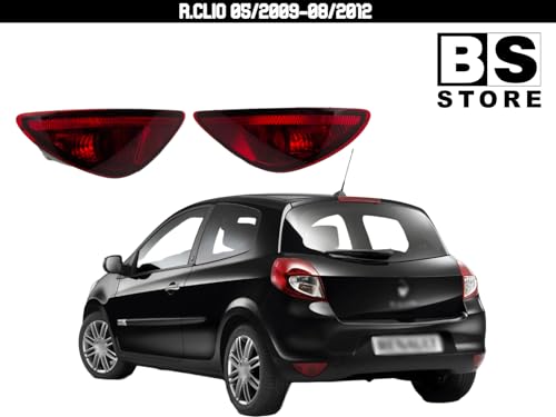 BSSTORE Fanale Retronebbia Posteriore Compatibile Con Clio 2009-2012