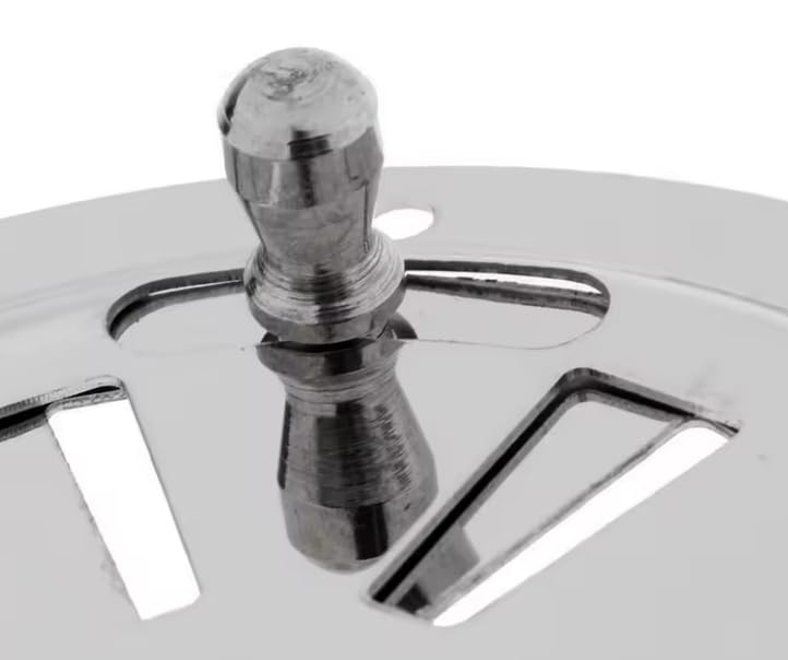 BSSTORE Griglia di Ventilazione Rotonda in Acciaio Inox, 125 mm, con Apertura Regolabile