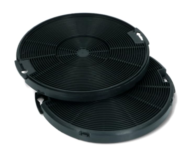 BSSTORE Filtro ai Carboni Attivi per Cappa, Kit 2 Unità, Diametro 15Cm, Nero Equivalente A 112.0067.944
