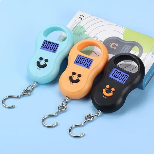 BSSTORE® Bilancia Digitale Portatile Con Schermo LCD E Batterie Incluse Adatta A Valigie,Pesca,Cucina E Molto Altro