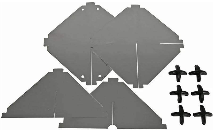 BSSTORE Riflettore Radar Nautico in Alluminio Anodizzato Pieghevole 300 x 300 mm – Alta visibilità Radar per Barca a Vela e Motore – Resistente alla Corrosione