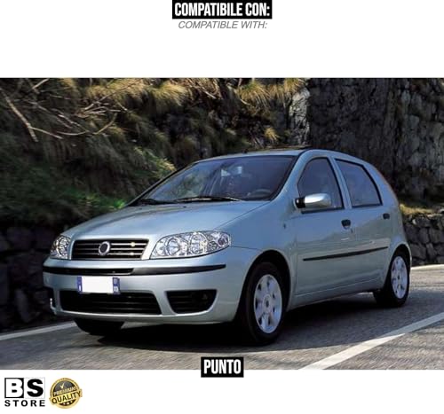BSSTORE® Maniglia Apriporta Esterna Nera Anteriore E Posteriore Per PUNTO 1999-2003