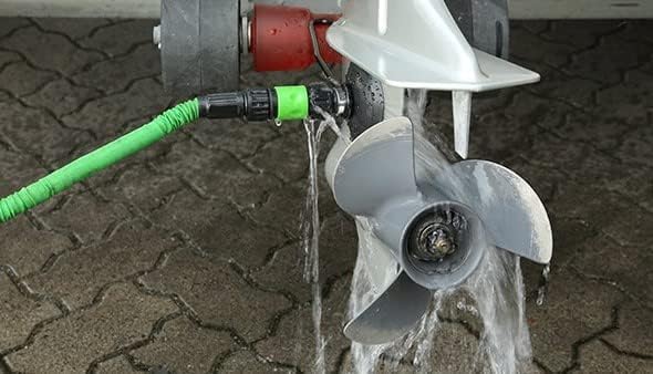 BSSTORE Cuffia per Lavaggio Motori Fuoribordo Universale con Ventose Rotonde