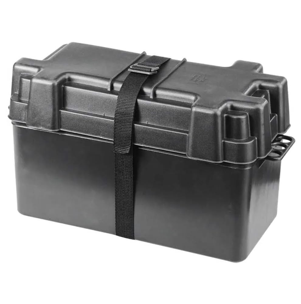 BSSTORE Cassetta Porta Batteria Per Batterie Fino A 120Ah, Per Barca, Gommone, Camper
