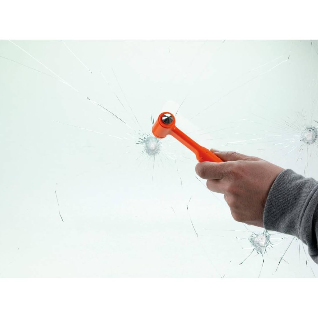 BSSTORE Martello di Emergenza Multifunzione per Auto con Taglia Cinture e Rompivetro