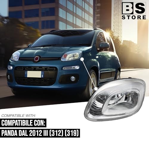 BSSTORE® Faro Proiettore Anteriore H4 Con Motore Elettrico Per Panda Dal 2012 (312, 319)