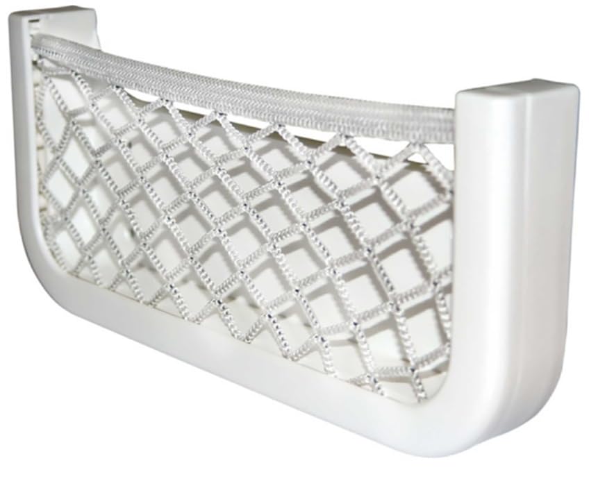 BSSTORE Rete Elastica Portaoggetti 250 X 115 mm in ABS Bianca
