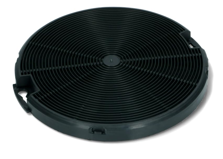 BSSTORE Filtro ai Carboni Attivi per Cappa, Kit 2 Unità, Diametro 15Cm, Nero Equivalente A 112.0067.944