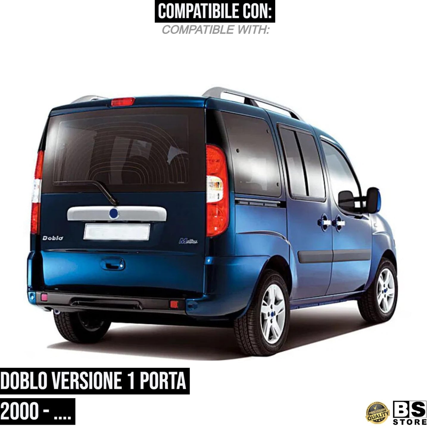 BSSTORE Maniglia Portellone Con Foro Blocchetto Chiave Compatibile Con DOBLO