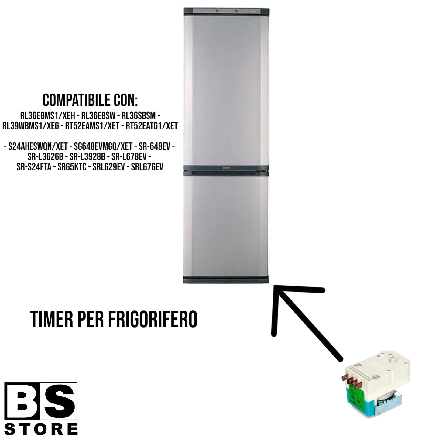 BSSTORE Timer Frigo TD-20C 240V Compatibile Con Vari Modelli Equivalente a DA45-10003C