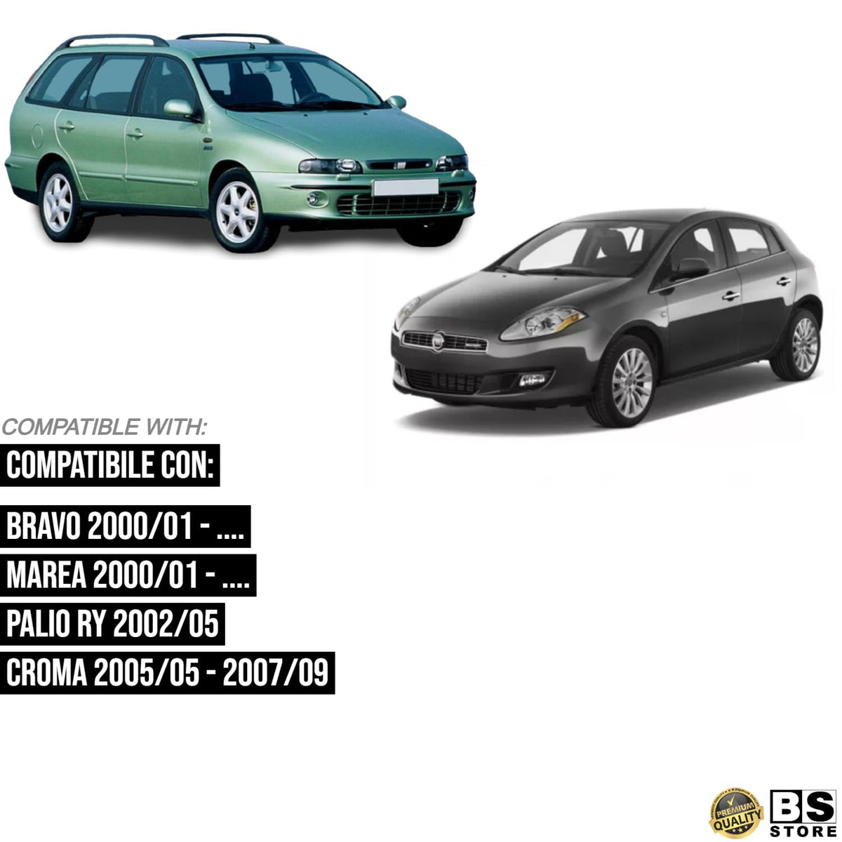 BSSTORE Gruppo Ottico Freccia Laterale Compatibile con BRAVO | MAREA | PALIO RY | CROMA