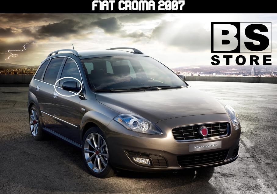 BSSTORE® Piastra Vetro Specchio Retrovisore Termico Compatibile Con Croma 2007/11- /Delta 2008/06-