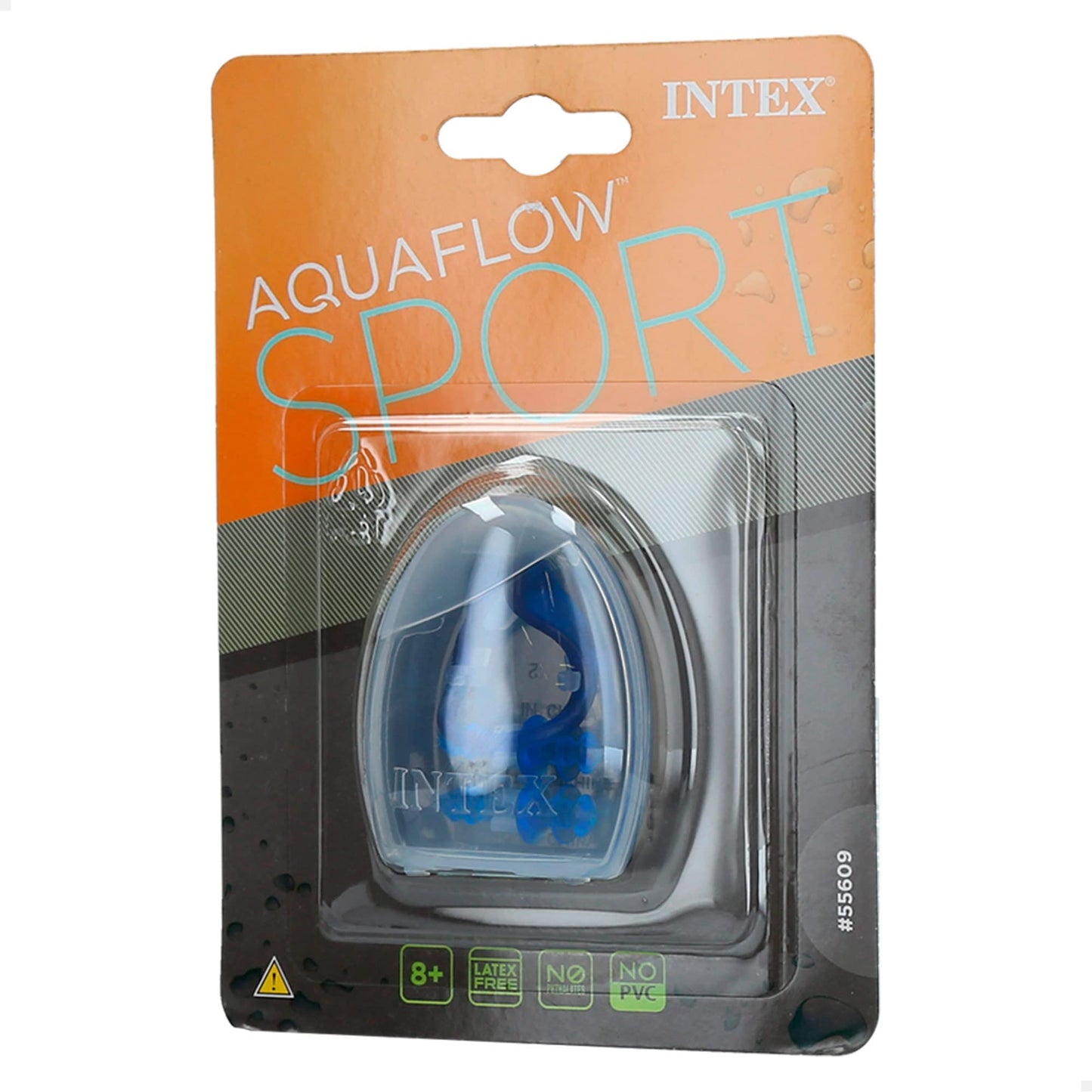 Intex 55609 - Tappi per naso e orecchie Latex Free, con Custodia, Trasparente