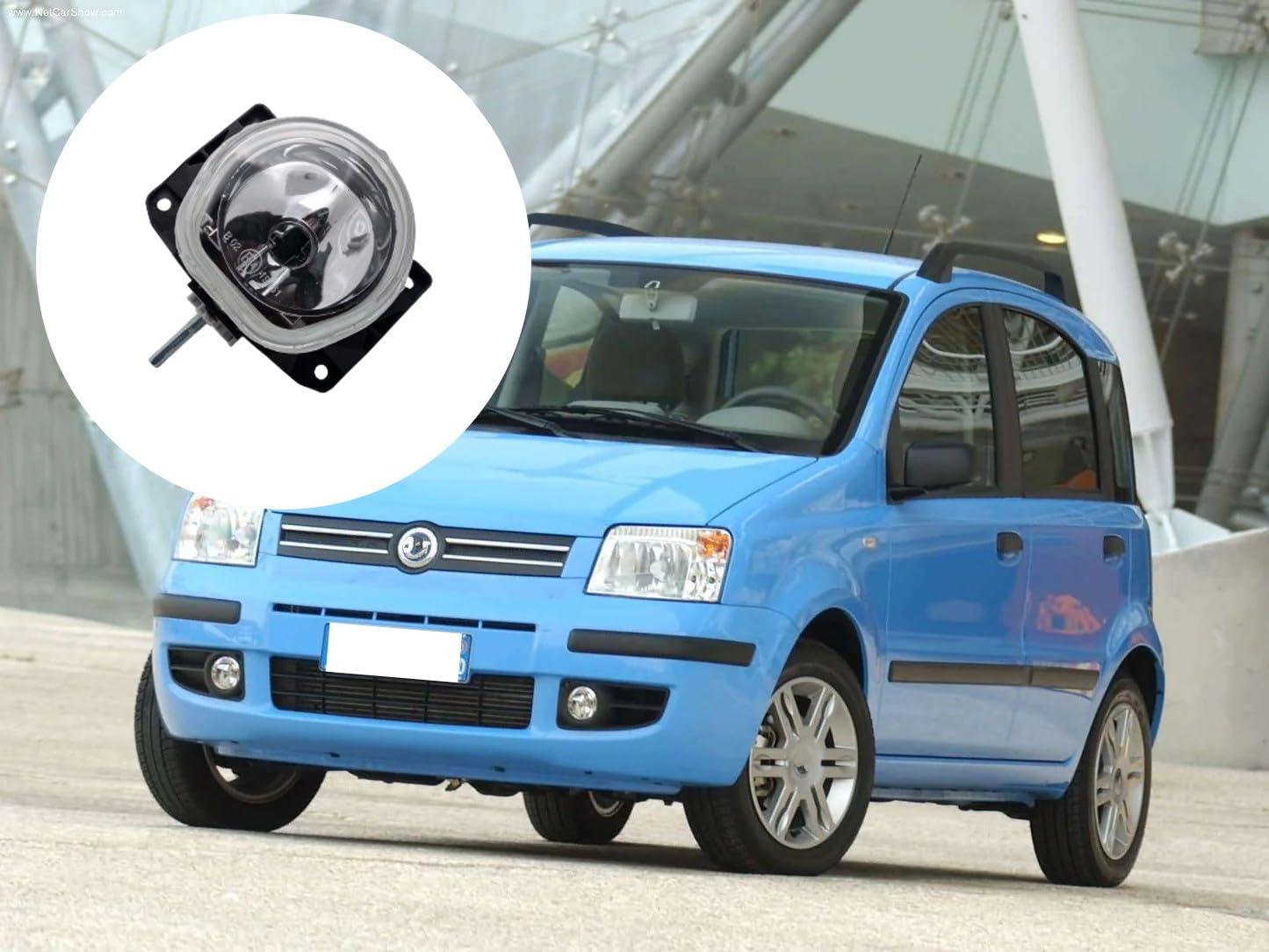 BSSTORE Fendinebbia Anteriore Bilaterale H1 per Panda 2003-2008, Brava 1995-2001, Bravo 1995-2001, Palio 2002