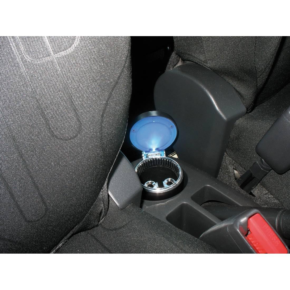 BSSTORE Posacenere a Barattolo In Plastica con Luce a LED, Per Auto