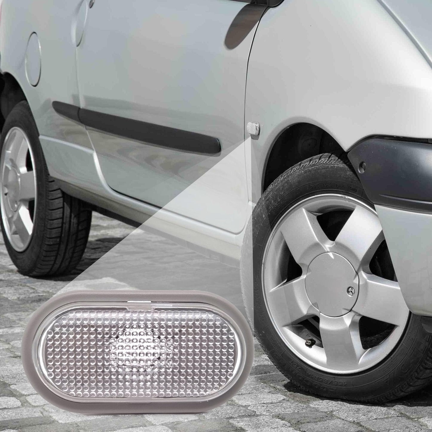 BSSTORE Freccia Laterale Compatibile per CLIO 1990-2005, TWINGO 1993-2007, MOVANO 2004-2009, VIVARO 2001-2007 e Tante Altre Auto