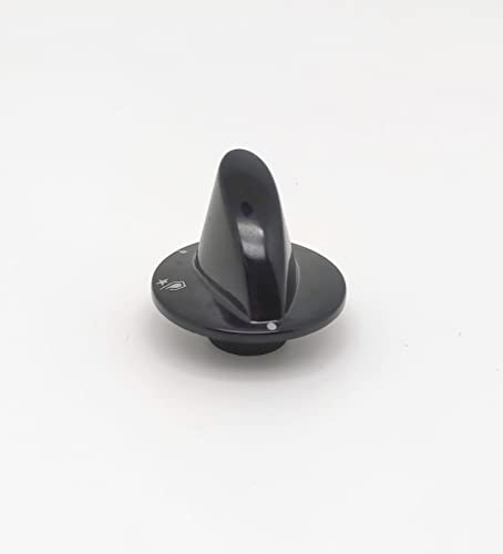 BSSTORE Manopola Piano Cottura Nera Trend Attacco 6mm Compatibile Equivalente A 133.0041.893