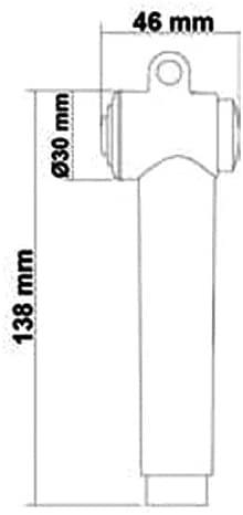 BSSTORE Doccino Doccetta Stilo con Pulsante, Raccordo ½ Pollice per Barca Camper