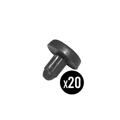 BSSTORE Piedini per Griglia Piano Cottura 5028080700 - Compatibile Electrolux, Zanussi, Rex (Kit x20)