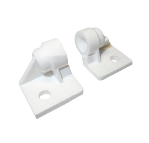 BSSTORE Kit Fissaggio Cerniere Lavatrice Destro + Sinistro Compatibile Con Vari Marchi E Modelli Equivalente A 91942178 90470329 9047