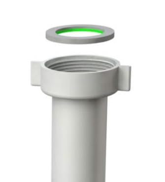 BSSTORE Sifone a S 1''1/4 Bianco In Polipropilene Made In Italy