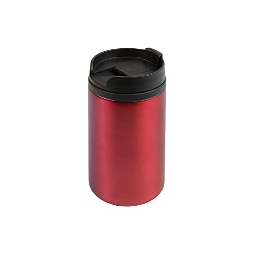 BSSTORE - Tazza termica, Thermos Mug (300ml) in acciaio inox, fondo antiscivolo con interno e tappo in plastica - Riutilizzabile per Caffè, Tè, Auto, Campeggio