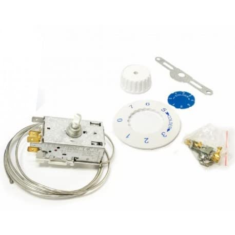 BSSTORE Termostato Frigorifero Due Porte A 3 Contatti VT9 Universale Capillare 1200Mm Compatibile Con Tutte Le Marche