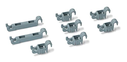 BSSTORE Set Completo 8 Fermi Per Cestello Inferiore Lavastoviglie Compatibile Con Vari Modelli Equivalente A 00611472