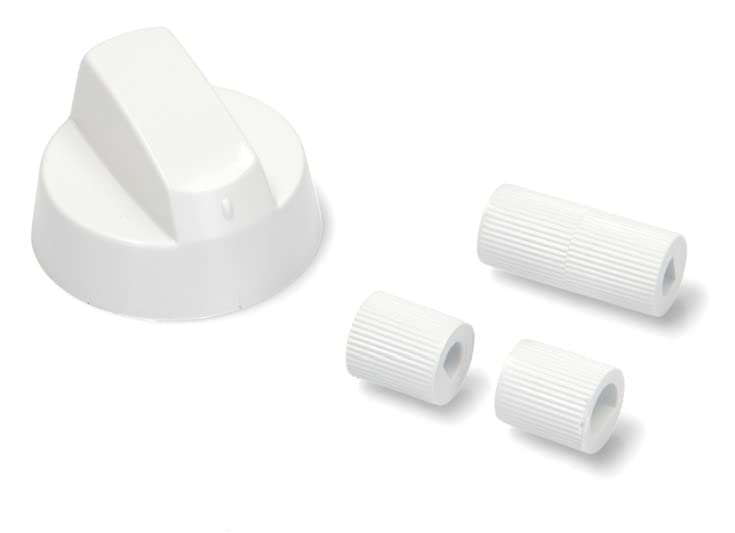 BSSTORE Manopola Piano Cottura Bianca Universale Bianca Con 3 Riduzioni, Adattabili Per Forni E Fornelli A Gas