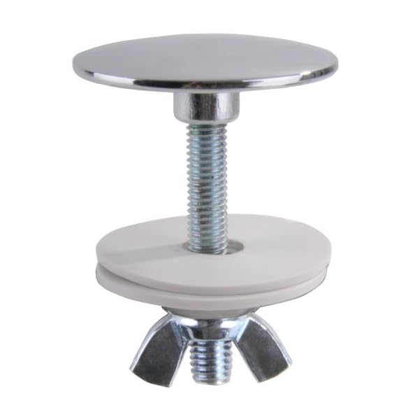 BSSTORE Tappo Copriforo In Ottone Cromato Bidet E Lavabo mm 50, Barra Filettata Ø 12