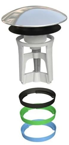 BSSTORE Tappo Per Lavandini E Bidet A Scatto Per Pilette Con Scarico Passante In Acciaio Inox Cromato