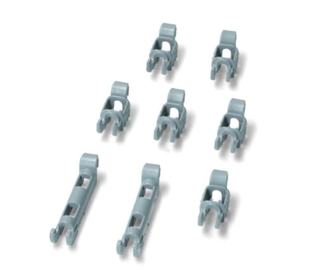 BSSTORE Set Completo 8 Fermi Per Cestello Inferiore Lavastoviglie Compatibile Con Vari Modelli Equivalente A 00611472